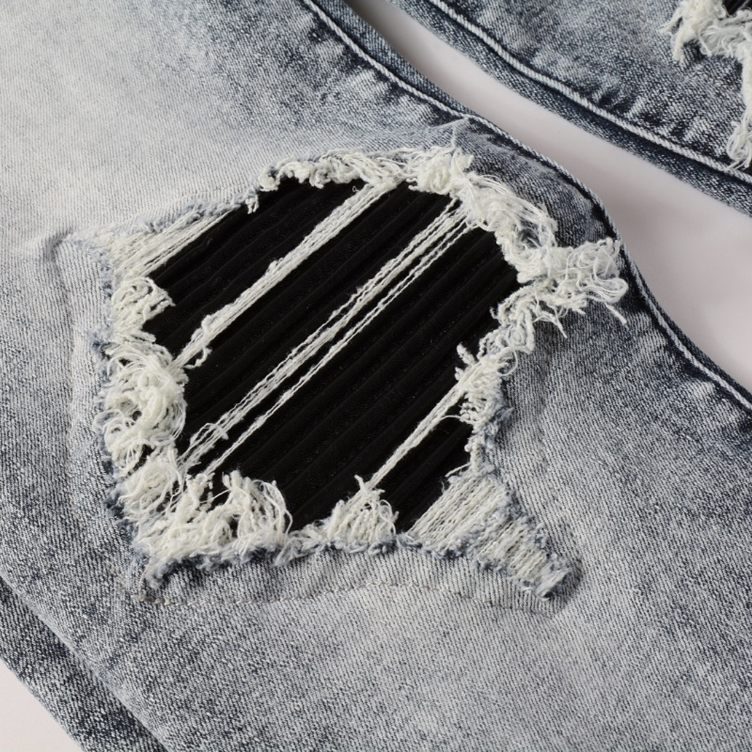 Black Patch Jeans